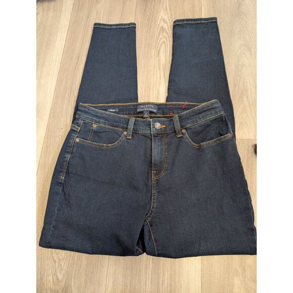Talbots Simply Flattering Collection Womens Size 6 Dark Wash Denim Jeggings With - Picture 2 of 6